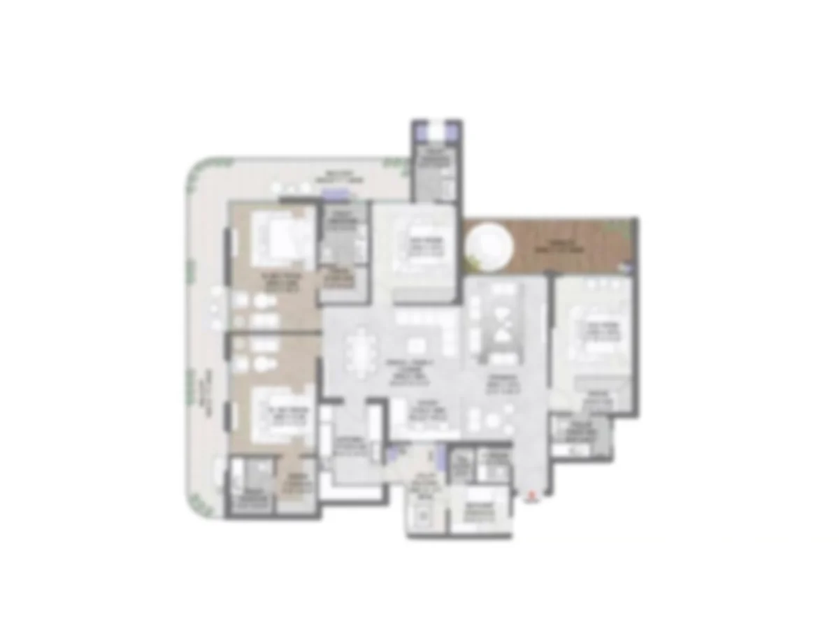 GB Opus One New Chandigarh 4 BHK Floor Plan